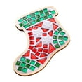thumbnail image 3 of Mosaic Coaster Craft Kit Holiday Gift with Wooden Base for Kids and Adults Christmas Home Decor, 3 of 9