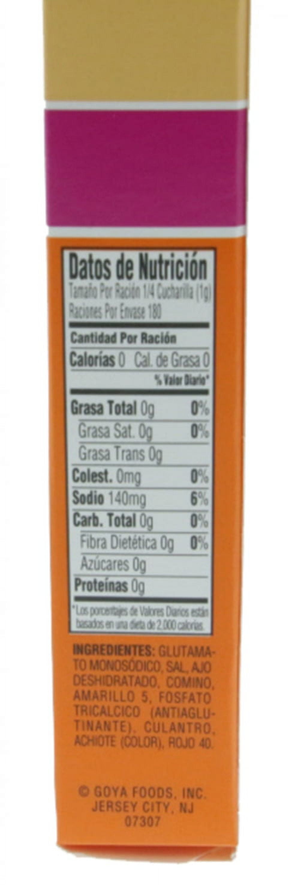 (10 pack) GOYA Sazon with Coriander and Annatto Seasoning Mix, 36 Packets, 6.33 oz Box