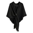 thumbnail image 2 of WCJM Women Summer Scarfs Large Long Lightweight Linen Beach Gauze Shawl Wrap Women Soild Color Blocking Autumn Spring Winter Windproof Warm Fashion Cloak Shawl Cardigan Shawl, 2 of 4