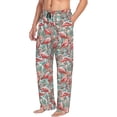 thumbnail image 6 of Kdxio Pink Flamingo Print Men's Sleep Pajama Pant Lounge Pants with Pockets-Small, 6 of 6