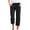 Black, variant on Atogsazn Womens Wide Leg Capri Pants Summer High Waisted Pants Drawstring Casual Loose Trousers with Pockets White L