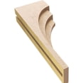 thumbnail image 6 of 5"W x 10"D x 30"H Thin Rockford Rough Cedar Woodgrain TimberThane Corbel, Primed Tan, 6 of 6