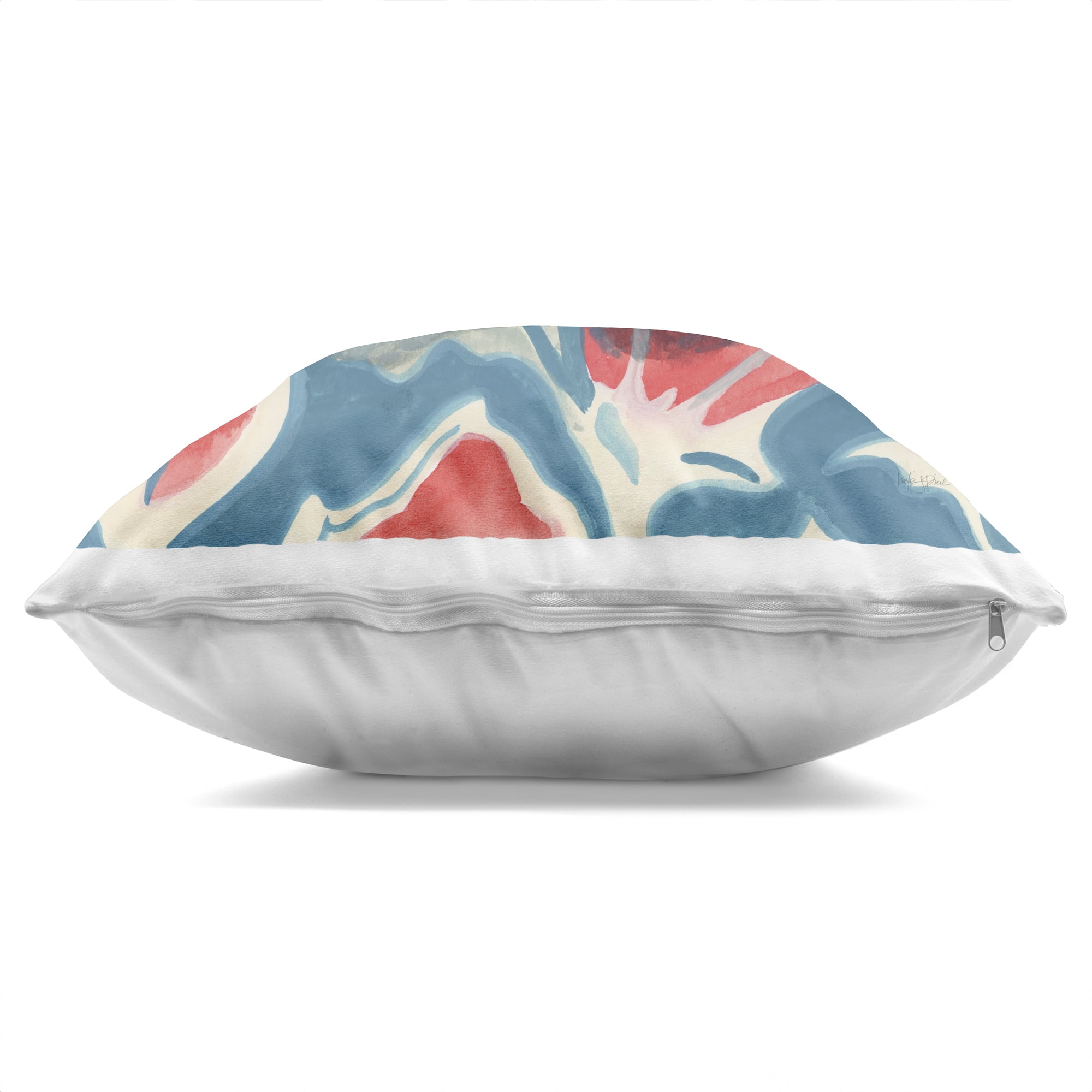 Stupell Industries Symmetrical Moth On Beautiful Flowers Decorative Printed Throw Pillow, design by Kate Jarvik Birch