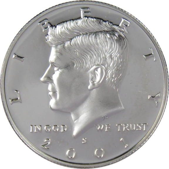 2001 S Kennedy Half Dollar Choice Proof 90% Silver 50c US Coin Collectible