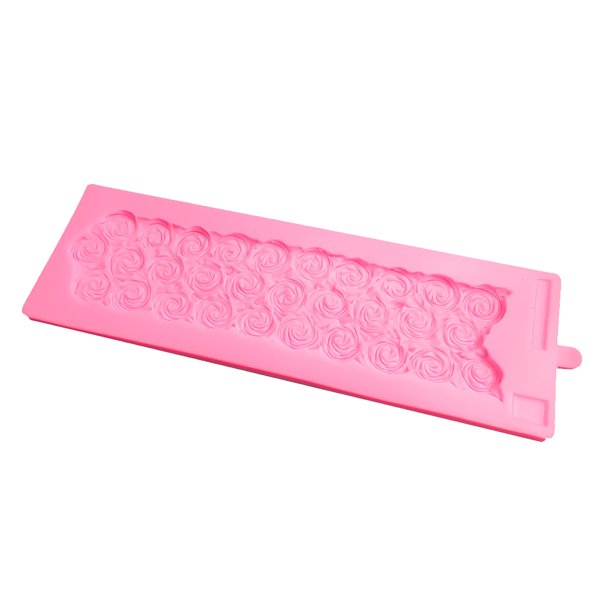 Bewildely Accesorios de molde de rosa 3D para Fondant, accesorio para hornear, herramienta de decoración DIY para el hogar, moldes de silicona Herramientas y accesorios para hornear