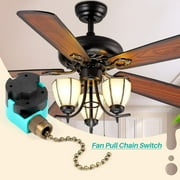 3 Pack Ceiling Fan Switch 3 Speed 4 Wire Ear ZE-268S6 Fan Pull Chain Switch Replacement Speed Control Switch
