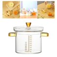 thumbnail image 1 of Olla de vidrio resistente al calor para sopa y gachas con tapa, utensilios de cocina transparentes, para calentar en microondas, tazón de sopa Grande Macarena Sartén para sopa, 1 of 8