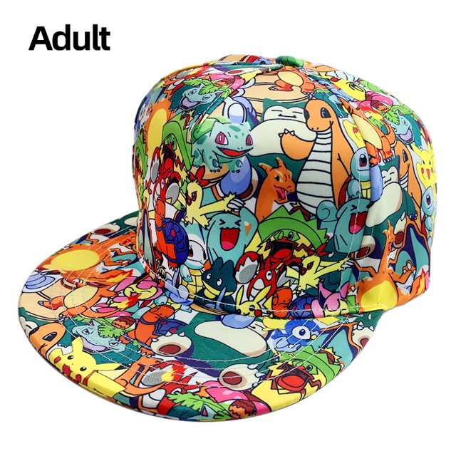 Gorra de pescador de Pokémon para hombre y adulto, figura de Anime, Pikachu, oreja de béisbol, juguete para niño, niño, niña, sol, Hip Hop, Go Hat