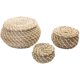 thumbnail image 1 of Cesta de mimbre tejida para algas marinas, cestas de almacenamiento de mimbre, caja redonda, cestas de Picnic, cestas de lavandería con tapa, 3 piezas, 1 of 8