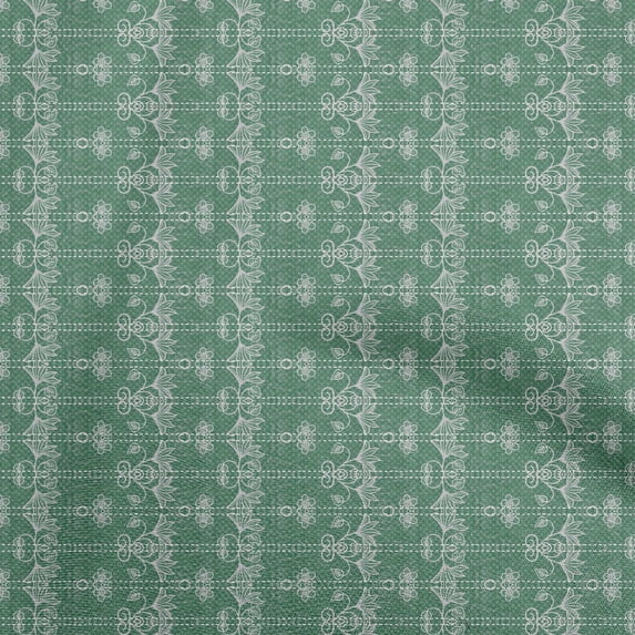 oneOone Cotton Silk Green Fabric Texture Sewing Material Print Fabric By The Yard 42 Inch Wide