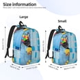 thumbnail image 4 of Daiia Prague Ratter Dog in Bathtub Vintage Canvas Backpack for Men and Women ,Hiking Backpack,Travel Laptop Bag for School,Large Capacity Backpack, 4 of 8