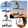 thumbnail image 2 of Hydrating Wind Chime With Rocking Design Handmade Metal Decor Featuring Cartoon Monkey 5 Mystery Pendants Perfect For National Parks, 2 of 4