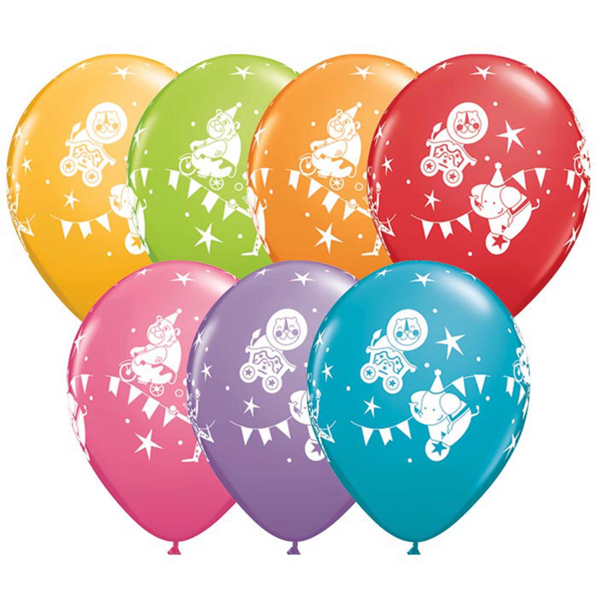 11 inch Qualatex Circus Parade Latex Balloons (50 Pack) - Party Supplies Decorations