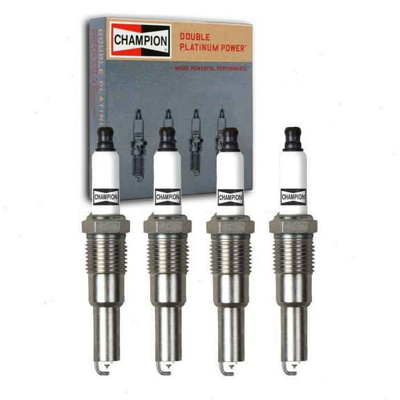 4 pc Champion 7989 Double Platinum Spark Plugs for PZT1FF4 Ignition Wire Secondary