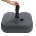 thumbnail image 2 of Westin Outdoor Portable Square Umbrella Base Weight Stand for Market Patio Umbrella, Black, 2 of 8