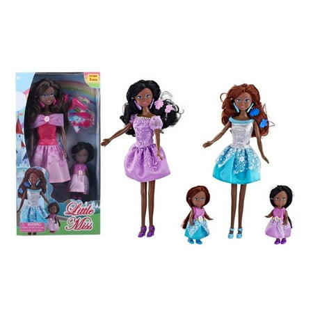 DDI 2339839 Little Miss Dark Skin Mother & Daughter Fashion Doll Set ...