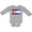 AC-Heather Grey, variant on Inktastic Colorado Flag Distressed Look Boys or Girls Long Sleeve Baby Bodysuit