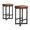 Retro brown-2PC, variant on Gaderth Bar Stools, 24.6" Upholstered Counter Stools,Heavy-Duty Metal x-Frame With Built-In Footrest, Modern Industrial Bar Height Stools For Kitchen Island/Home Bar/Dining,2pcs/4pcs