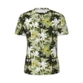 thumbnail image 5 of Wukai Hawaii Palms Print Men's Short-Sleeved Mesh T-Shirt,Quick-Dry Short Sleeve Workout T-Shirt-, 5 of 8