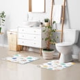 thumbnail image 7 of SKYSONIC Toilet Bathroom Rugs Sets 2 Piece, Cute Cloud Rainbow Soft Absorbent Fluffy Toilet Mat Set Non-Slip Rubber Backing Bath Mats for Bathroom,23.6"x15.7"+17.3"x13.4", 7 of 7