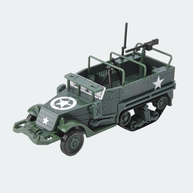 Kits de modelo de vehículo de montaje Yotijar 1:72 camión de media clásico Estatua de vehículo blindado