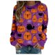 thumbnail image 1 of Sudadera de manga larga para mujer, blusa con estampado de costura y blusas sueltas Pompotops gfhjh2070, 1 of 5