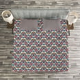 thumbnail image 3 of Ambesonne Mandala Quilted Bedspread Set 3 Pcs, Oriental Pattern, King Size, Multicolor, 3 of 3
