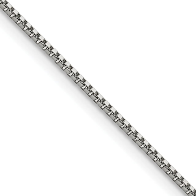 Stainless Steel 1.2mm 18 Inch Box Chain Necklace Pendant Charm
