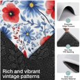 thumbnail image 3 of Pioneer Flower Floral Print Pattern Kitchen Rugs Sets Of 3,Kitchen Runner Rugs Non Skid Washable,Decorative Kitchen Floor Mats for Kitchen,Sink,Laundry,17"x30"+ 17"x47" + 17"x59", 3 of 6