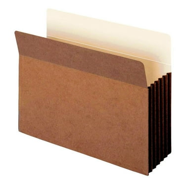 Smead 73274 5-1/4 in. Exp File Pocket, Straight Tab, Letter, Manila/redrope (10/Box)