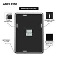 thumbnail image 5 of Open Box Modern 22 x 30 In Rectangular Hanging Bathroom Mirror,, 5 of 9
