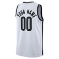 thumbnail image 5 of Custom BKN Netts Basketball Jerseys 1 Mikal Bridges 10 Ben Simmons 26 Spencer Dinwiddie 33 Claxton 24 Cam Thomas 2 Cameron Johnson 12 Joe Harris Yuta Men Jersey, 5 of 5
