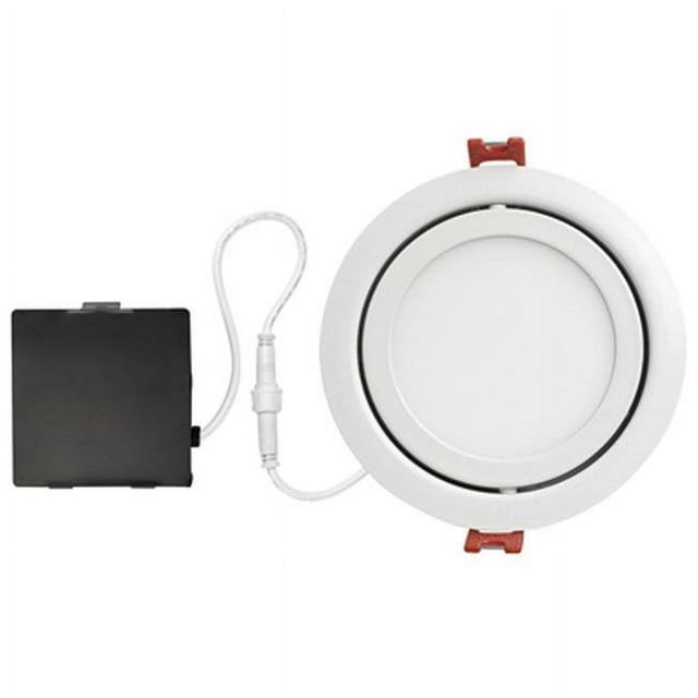 Globe Electric 235685 4 in. White LED Integrated Ultra Slim Recessed Kit