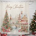 thumbnail image 3 of Christmas Shower Curtains for Bathroom, Farmhouse Xmas Tree Gifts Snowflake Rustic Waterproof Fabric Shower Curtain, Decorative Bathroom Curtain for Bathtub, 72"x84", No Hooks Included, 3 of 9