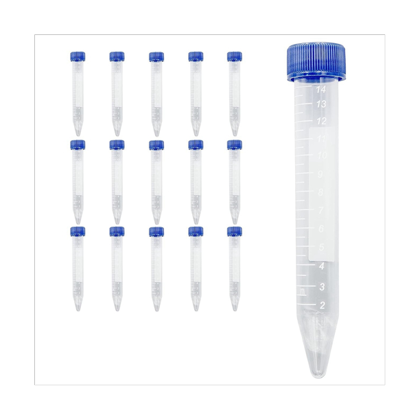 Scientific Conical Centrifuge Tubes 15ML, [50 Pack] Plastic Test Tube