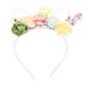 thumbnail image 5 of KAKOWELY Diadema con orejas de gato y flores, ideal para cosplay, fiestas y cosplay., 5 of 5