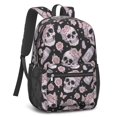 thumbnail image 2 of Skull and Butterfly Gothic Pattern 17" School Backpacks for Teens,Waterproof Oxford Fabric,S-Shape Padded Straps for School,Travel,Hiking,Camping, 2 of 5