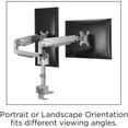 thumbnail image 5 of Lorell, LLR99803, USB Pole Dual Monitor Arm, 1 Each, Gray, 5 of 17