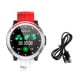 thumbnail image 4 of Reloj inteligente Ritmo cardíaco Presión arterial Oxígeno Reloj de pulsera RECORDATORIO DE CLAVE DE PLAZO DE SUEÑO ABS PC Deportes Pulsera Cronómetro Red 1.28-pulgada Jumpingount EL005779-02B, 4 of 7