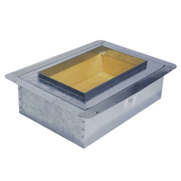 Insulated Register Box 10 x 6 in Durable Galvanized Steel Construction