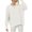 White, variant on CaiJunJia Sweaters,Women's Fashion Casual Solid Color Long Sleeve Round-Neck Sweater