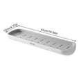 thumbnail image 4 of Bathroom Shower Shelf Wall Mounted Storage Kitchen Plastic Stainless Rust-proof Bath Draining Towel Holder Toilet, 4 of 9
