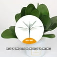 thumbnail image 3 of Monstrate Paquete de 2 hojas artificiales exquisitas decoraciones de habitación Phalaenopsis plantas verdes área de espera calcomanía de Kits de decoración para fiestas TYPE1, 3 of 6