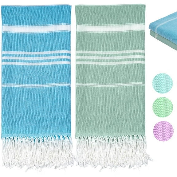 Turkish Beach Towel Quick Dry Absorbent Cotton Lightweight Thin Bathroom Bath Pool Swim Towels Extra Large Oversized Sand Free Beach Accessories Essentials Stuff Cloud Gift for Adults