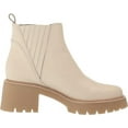 thumbnail image 6 of Dolce Vita Harte H2O Ivory Leather Pull On Chunky Lugged Block Heel Ankle Boots (Ivory Leather H2O, 9.5), 6 of 6