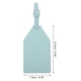 thumbnail image 2 of Unique Bargains 1 Pc Reusable Luggage Tag for Travelling Light Blue Polyurethane, 2 of 5