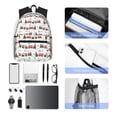 thumbnail image 4 of Yield Christmas Train Print Backpack for Women Men, Lightweight Casual Travel Daypack, Classic Basic College Backpack, Middle School Bag, 4 of 5