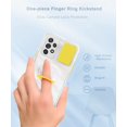 thumbnail image 4 of Compatible with Samsung A73 5G Case Clear Anti-Scratch Samsung Galaxy A73 5G Cases with Ring Shockproof Phone Case with Lens Cover (Yellow), 4 of 14