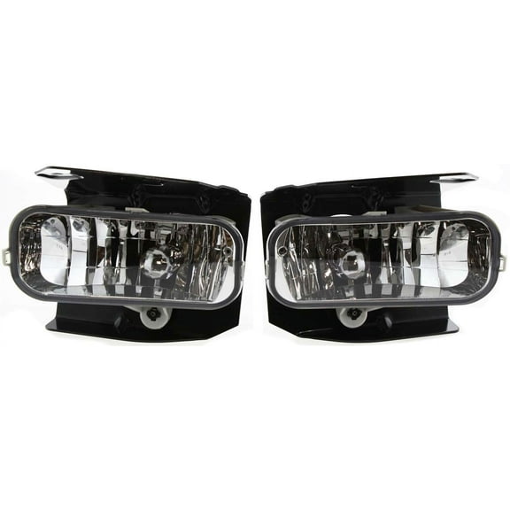Fog Light Compatible with 2004 Ford F-150 Heritage 1999 F-250 Front, Left Driver and Right Passenger With bulb(s)
