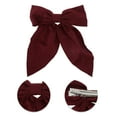 thumbnail image 3 of Unique Bargains 1 Pc Christmas Hair Clips Bow Hairdo Clip for Christmas 7.48"x5.51" Wine Red, 3 of 6